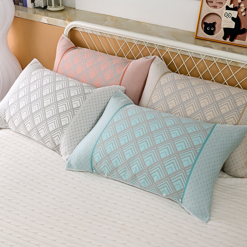 Tencel Pillowcase With Snap Buttons Magic Pillow Cover Gauze Towel