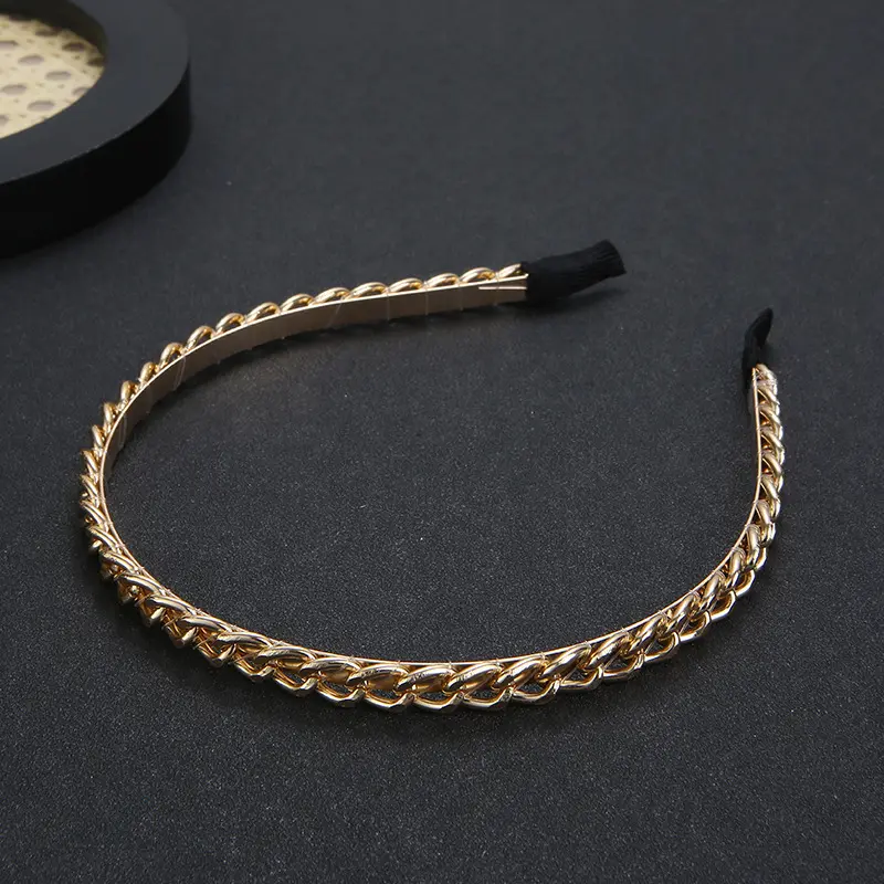 Thick Chain Hair-hoop Women's Metal Hair Band