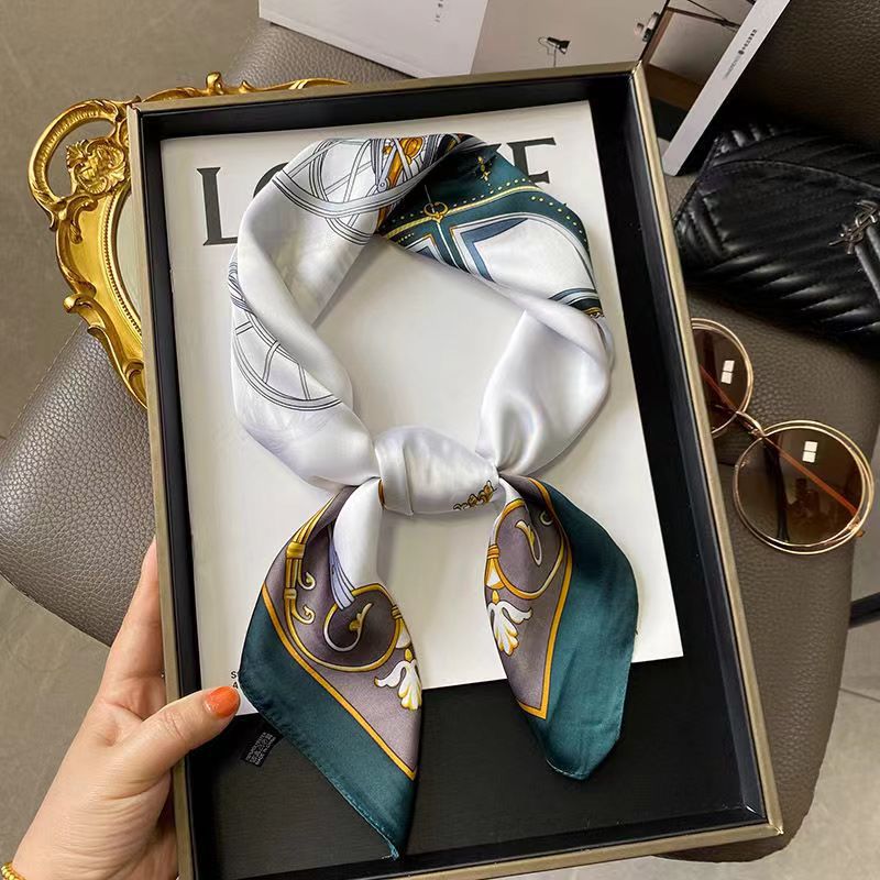 Women's High-end Thin Square Scarf - Image 33