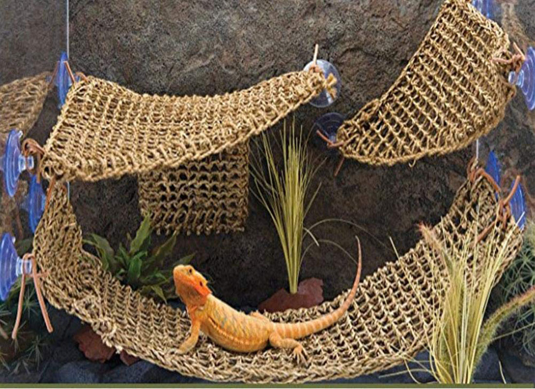 Title 1, Sea Straw Rope Rectangular Hand-woven Pet Hammo...