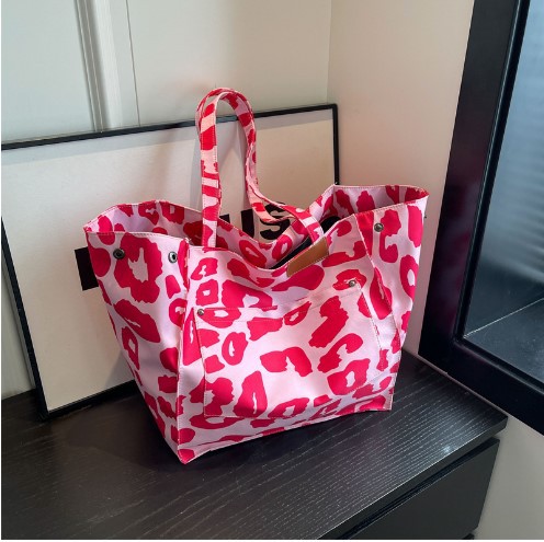 Womens Stylish High-Capacity One-Shoulder Canvas Bag