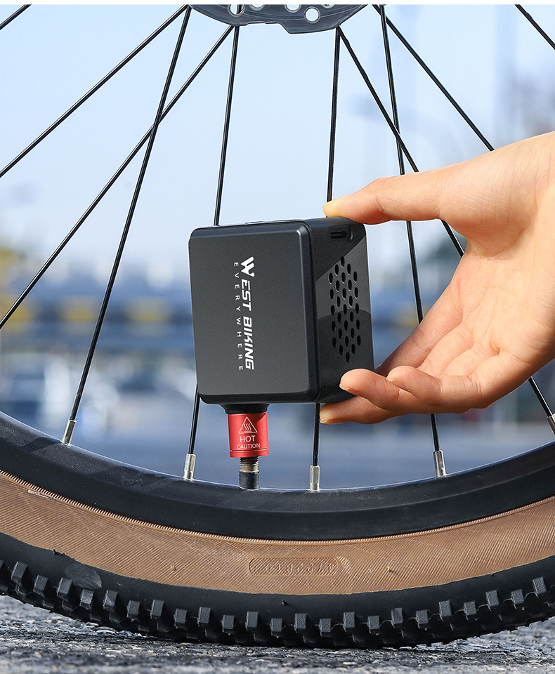 Mini Electric Tire Portable High Pressure American French Valve Road Mountain Bike Riding Air - Image 5