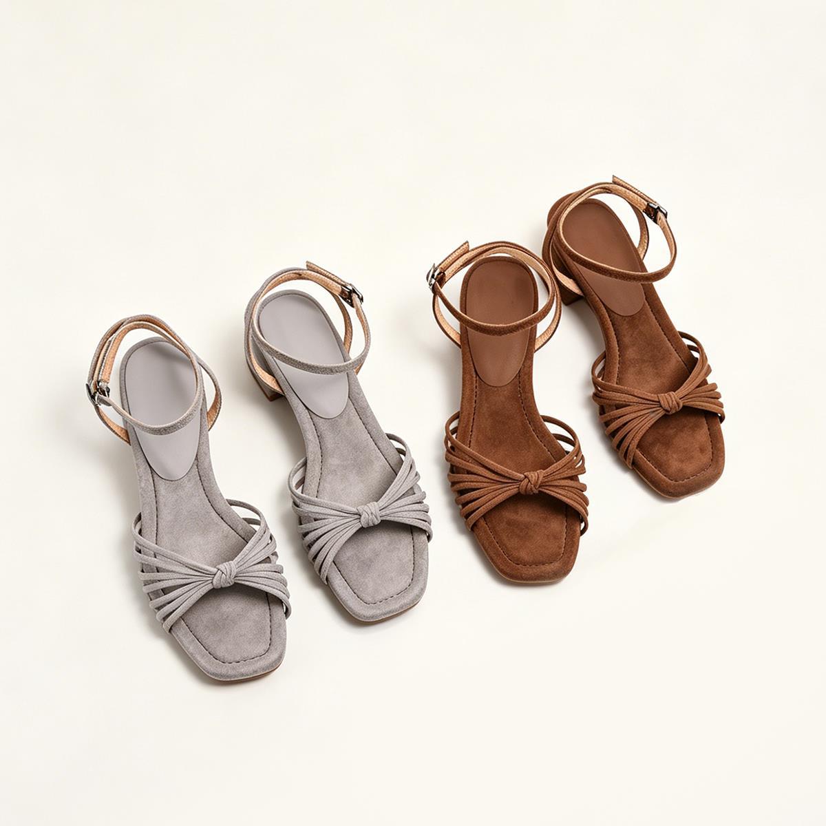 Chunky-Heeled Strappy Sandals, picture 3 of 6