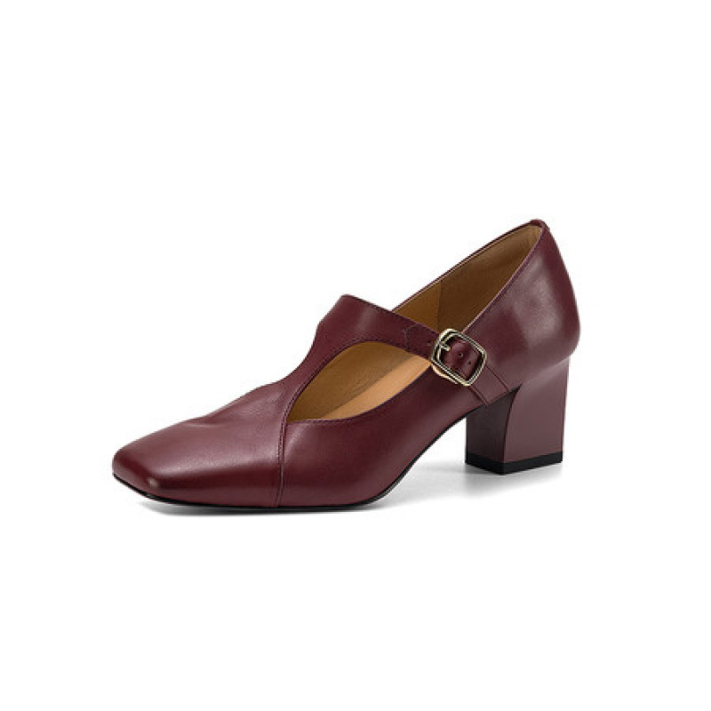 Pigskin High Heel Loafers