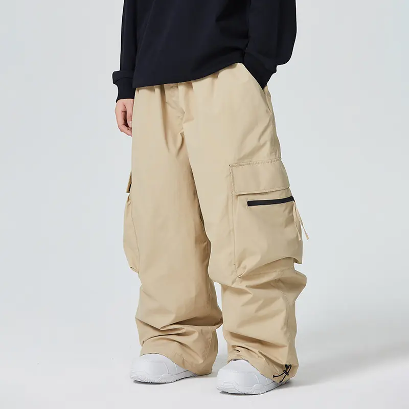 Waterproof Loose-fitting and Abrasion-resistant Mens Snow Pants for Alpine