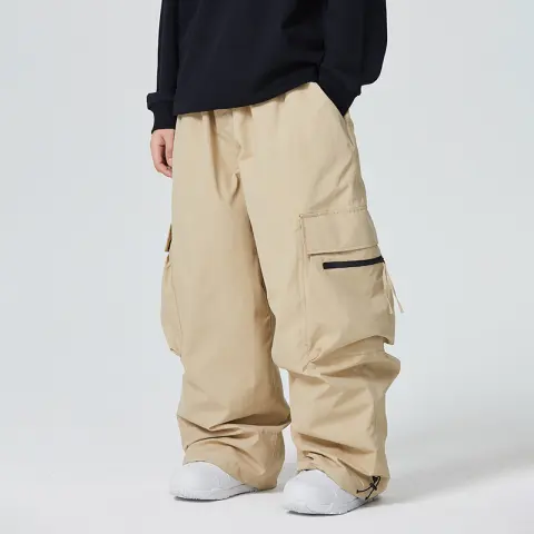Waterproof Loose-fitting and Abrasion-resistant Mens Snow Pants for Alpine