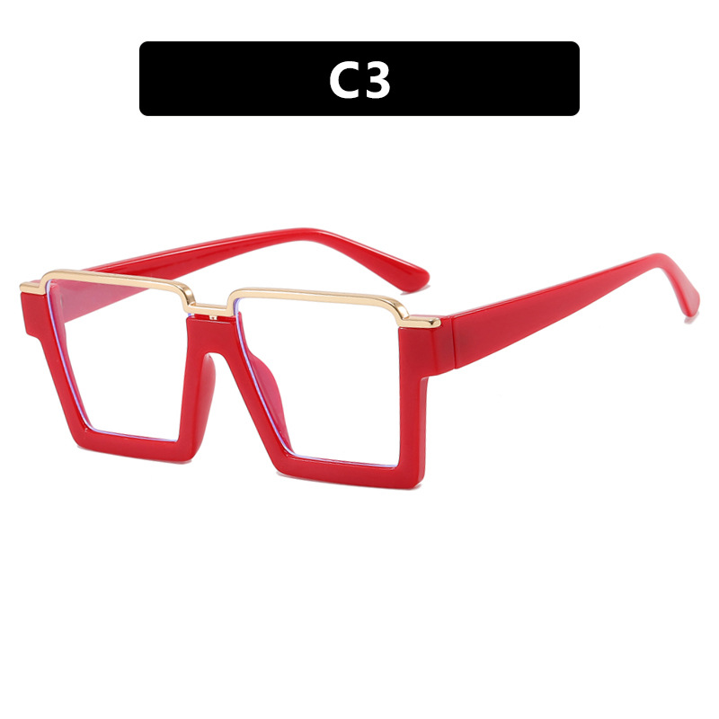 Retro Simple Versatile Artistic Lower Semi-rimless Square Plain Glasses - Image 23