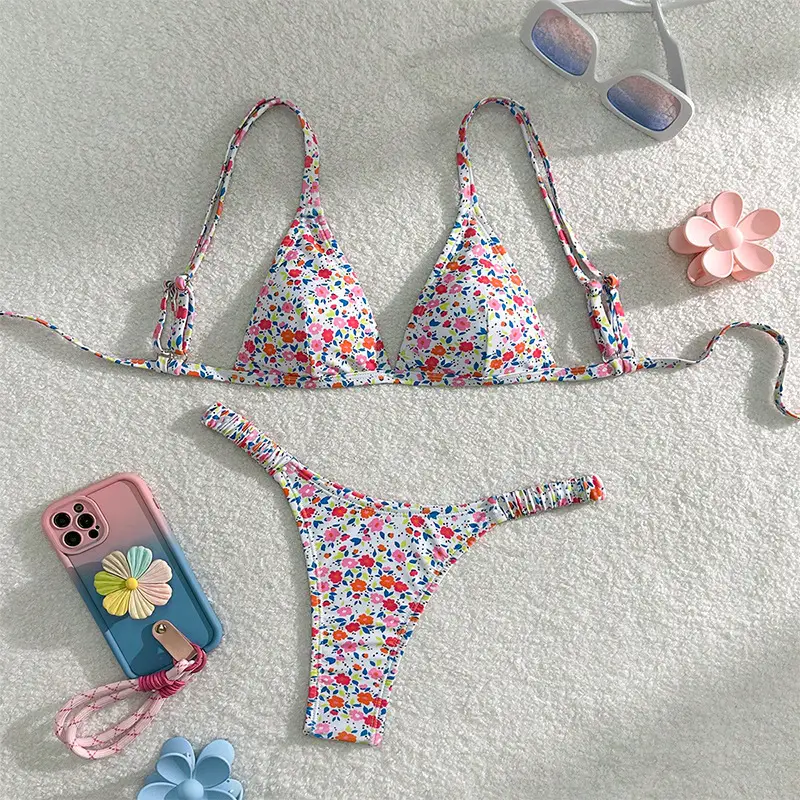 Beach Bikini European And American Style Lace-up Swimsuit New Style