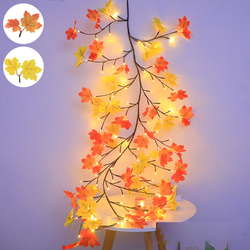 LED Rattan Lamp Christmas Indoor Wall Decoration Simulation Branch Light