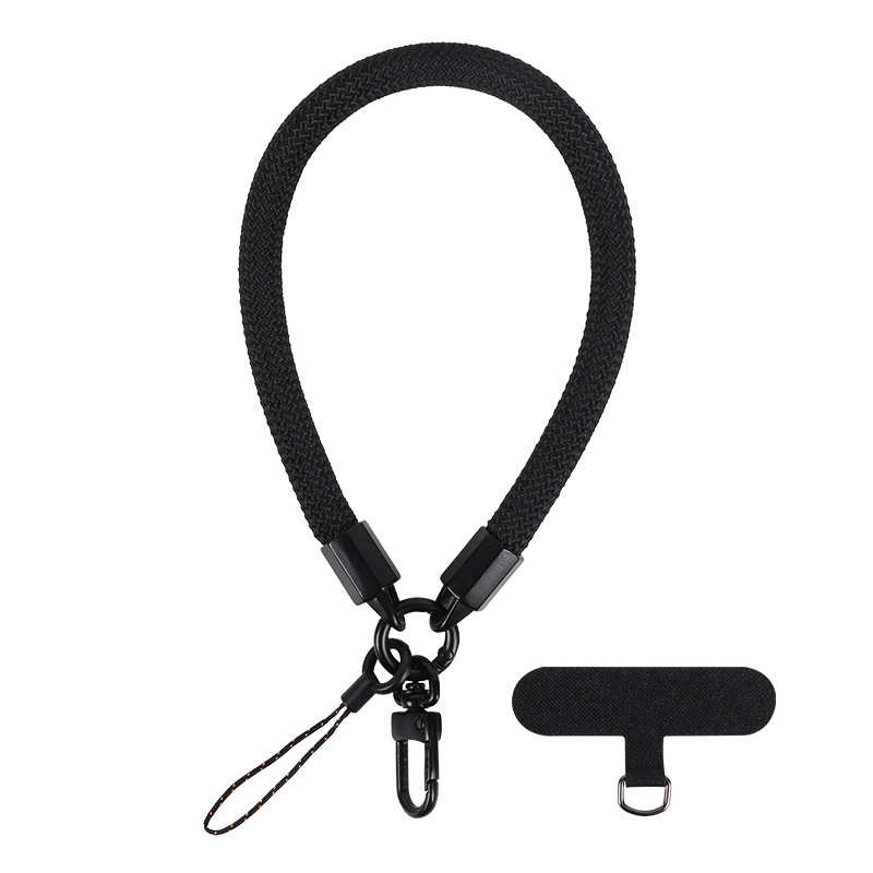 Mobile Phone Short Polyester Rope Anti-theft Wrist Strap Keychain
