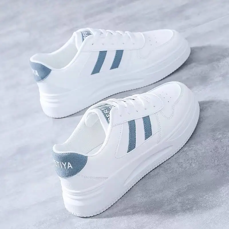 Women's All-matching Casual Sports Leather Summer White Sneakers Internet