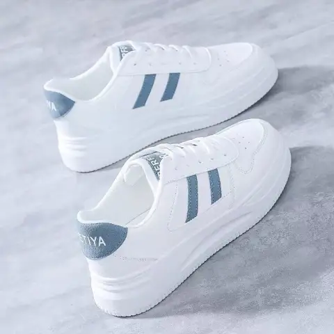 Women's All-matching Casual Sports Leather Summer White Sneakers Internet