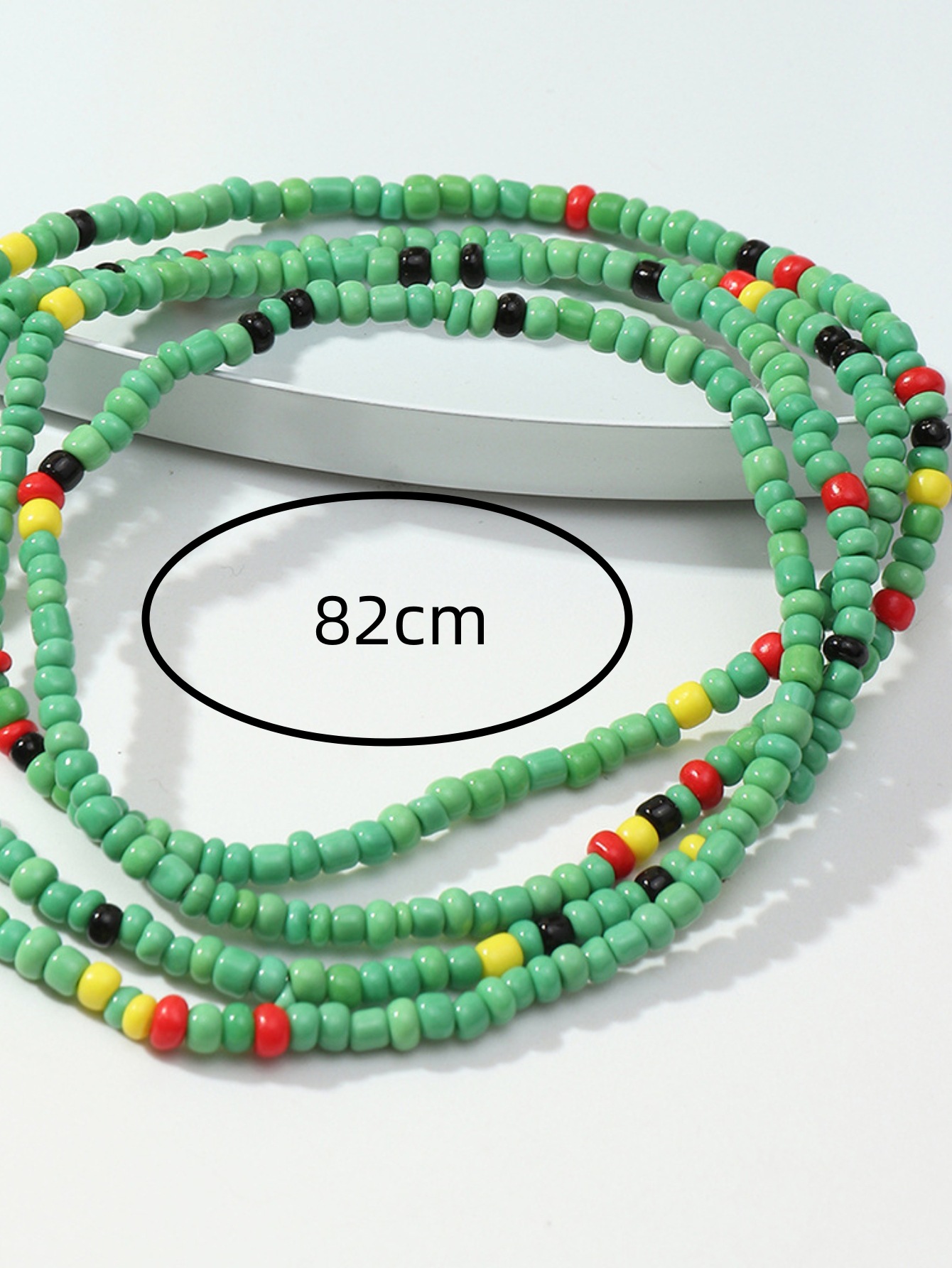 Women’s Fashion Woven Beads Geometric Stretch Anklet Beach Accessories