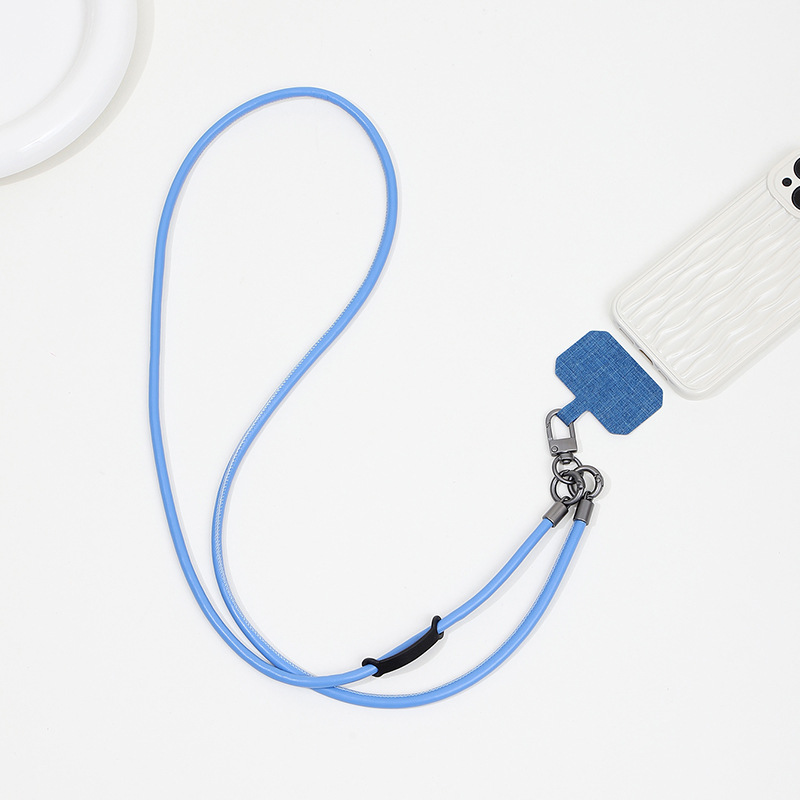 Leather Mobile Phone Lanyard Anti-lost Crossbody Back Halter Strong Durable Strap Rope