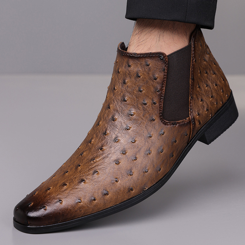 Mens Business-Casual Mid-Top Slip-On Loafers