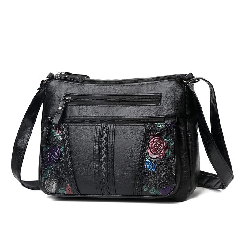 Womens Versatile Minimalist Crossbody Bag With A Large Capacity