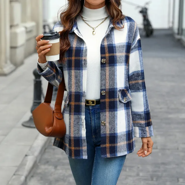 Thickening Cardigan Outerwear Top Women Green Coffee Color - Shop at LoveMi