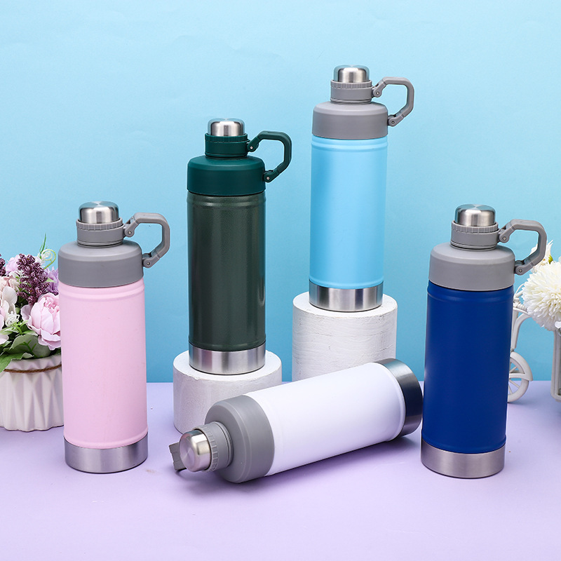 304 Stainless Steel Double-wall Vacuum Insulated Travel Mug With A Flip-top Lid