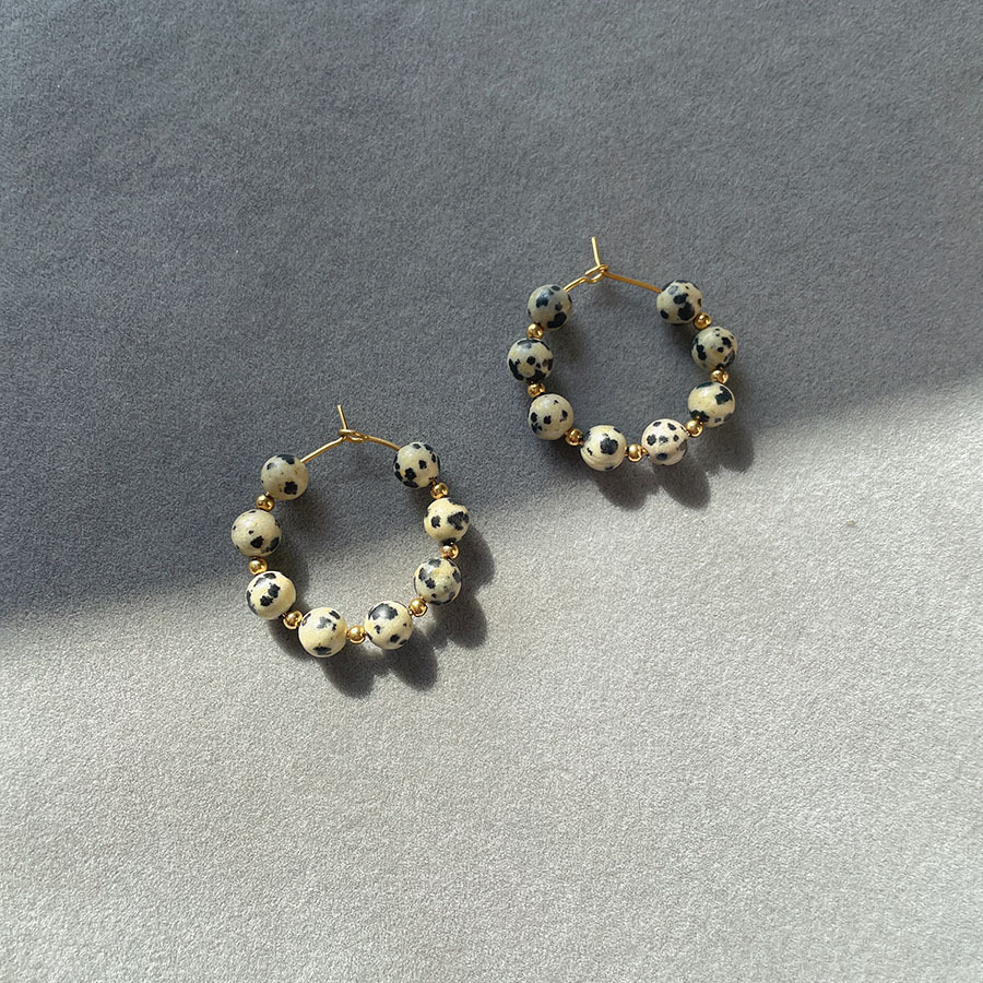 Italian Bohemian Color Glass Bead Personalized Earrings