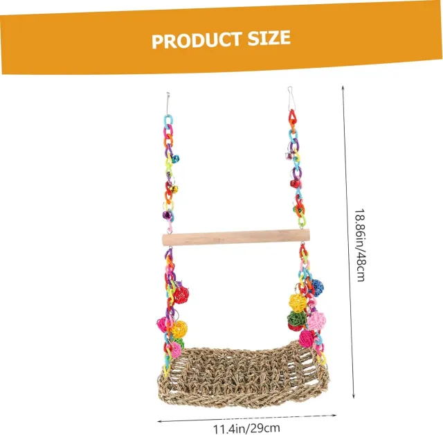Parrot Toys Climbing Net Hammock Medium And Large Toy Bird Cage 592 Pattern 3 - Shop at LoveMi