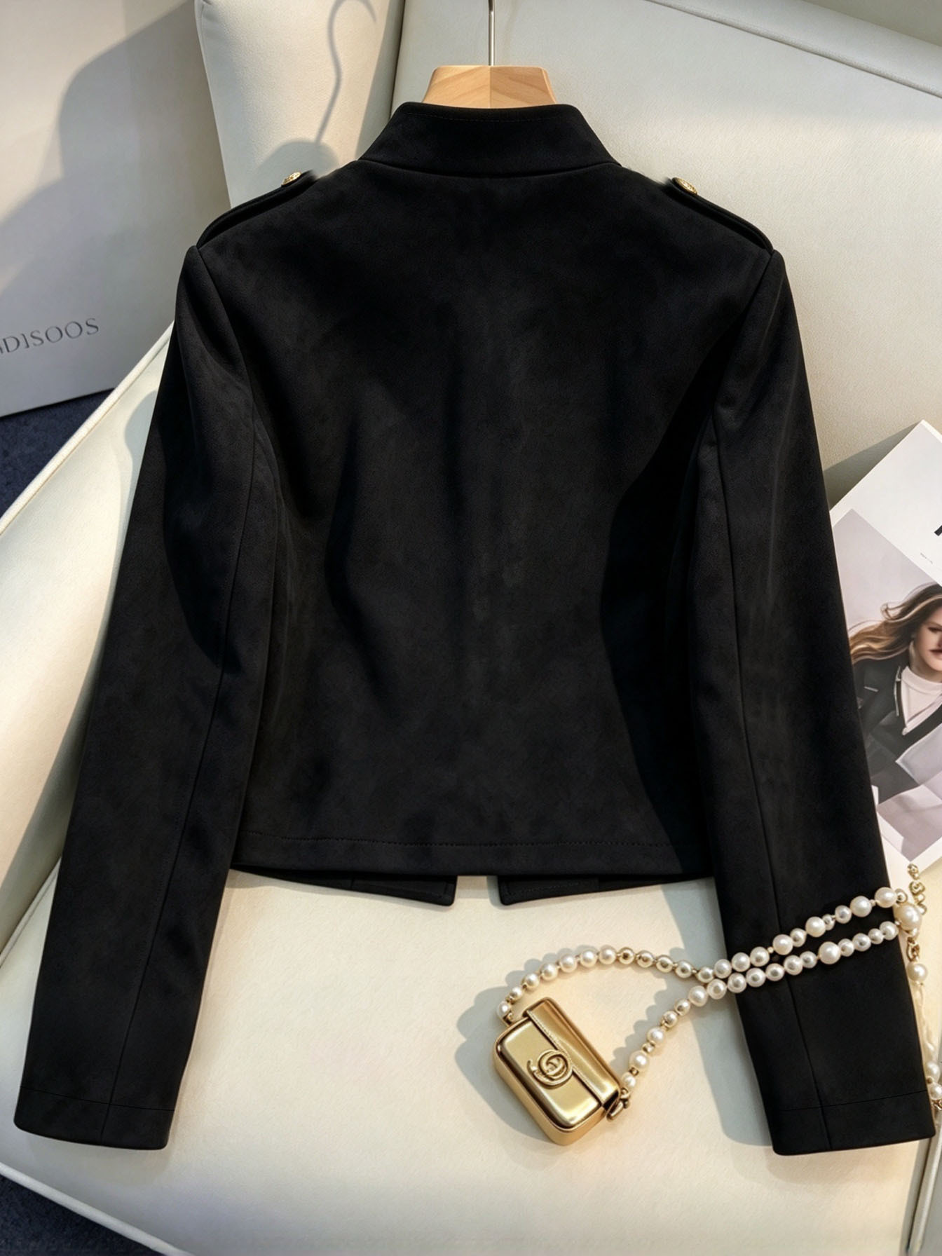 Women's slim-fit button-detail jacket supplier image 2