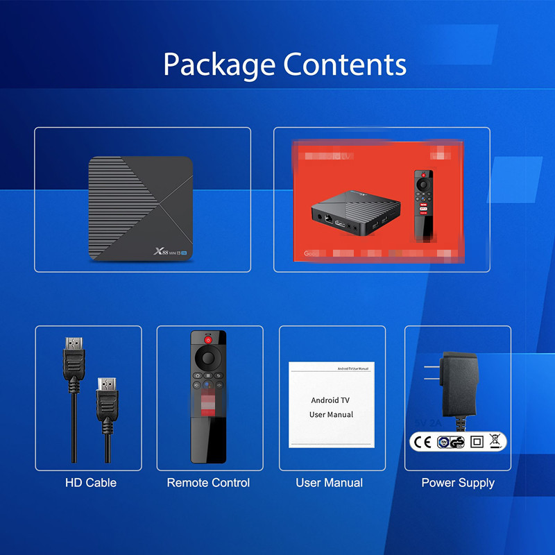 Box TV Android X88 MINI 13 — HDMI, Wi-Fi et Bluetooth 11