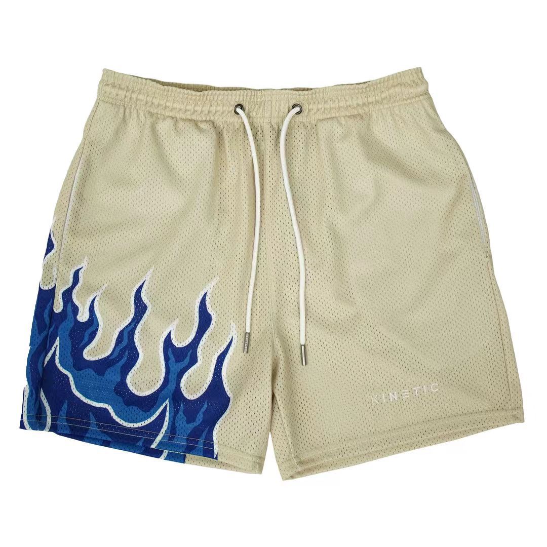 Title 2, Novos shorts masculinos Flame, secagem rápida p...