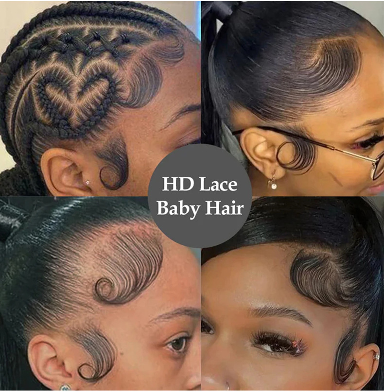 Real Hair Hairline Stickers Wig Bangs Sideburns Stickers — foto 2