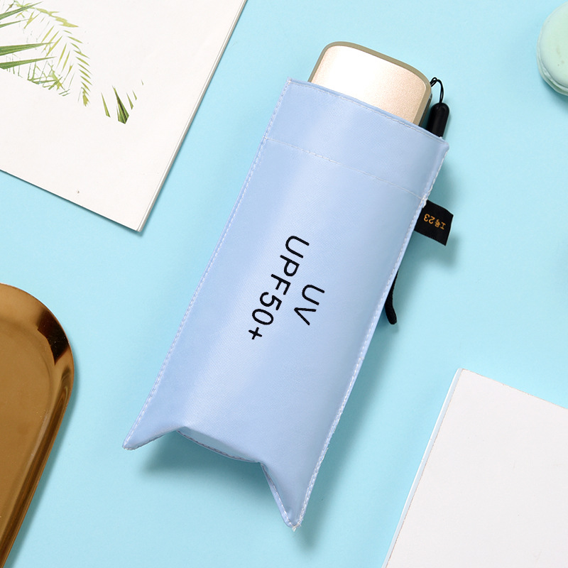 Umbrella Folding Ultra-light Small Flat Five-fold Umbrella Sun Protection Sun Umbrella UV Protection