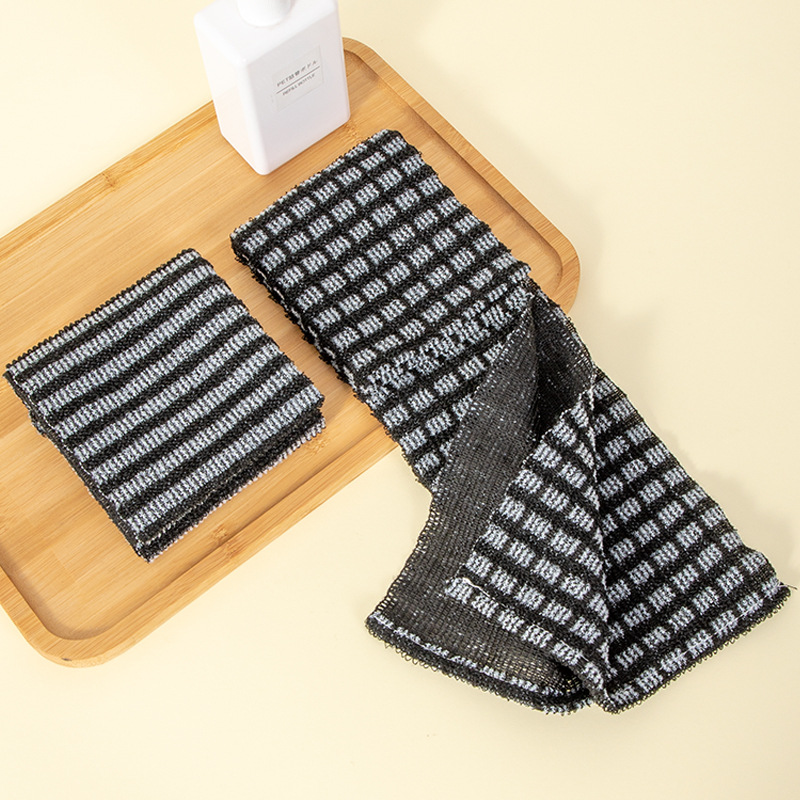 Bath Bar Back-scrubbing Strip Mens Dirt-removing Scrubber Long Black And White Striped