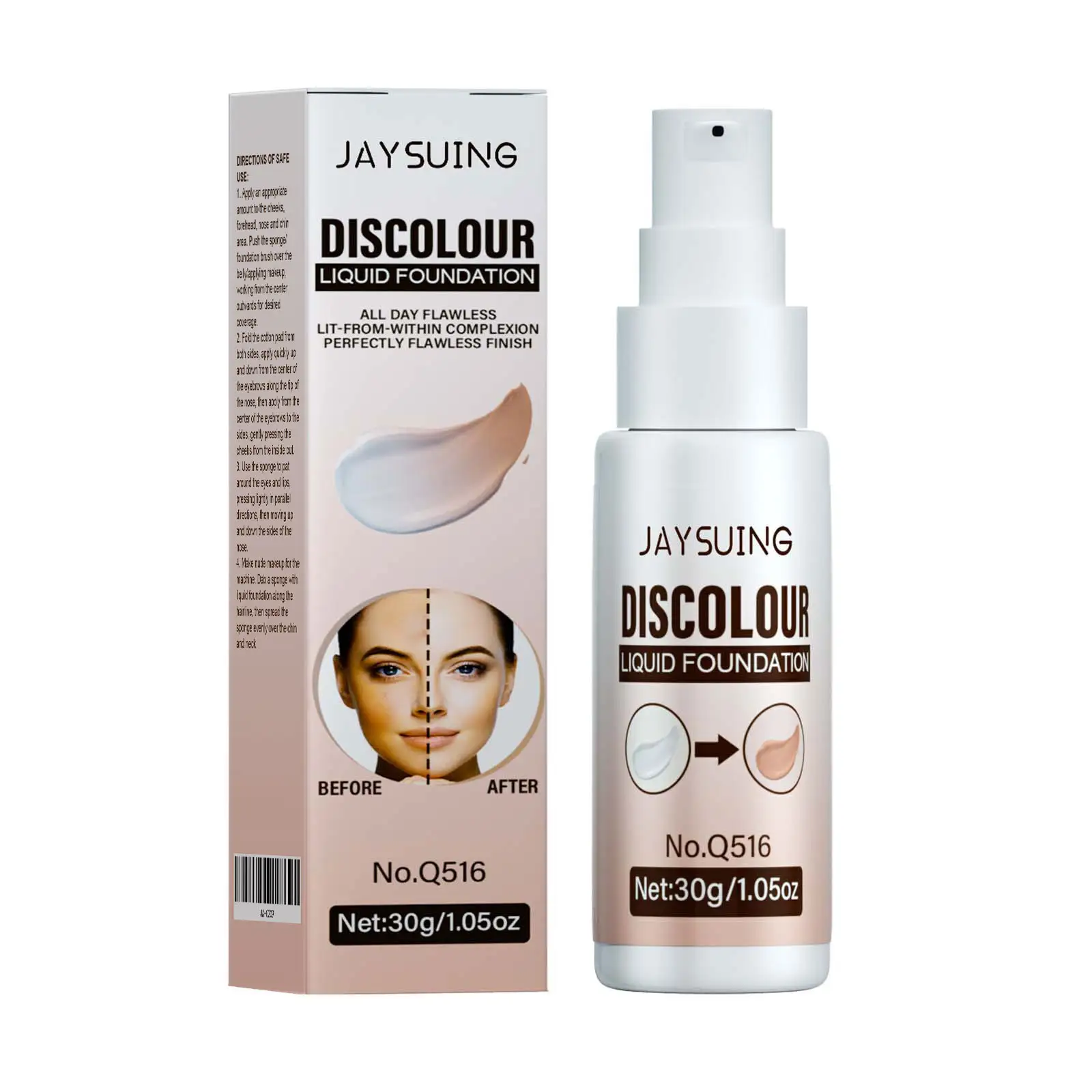 Temperature Change Liquid Foundation Brightening Portable