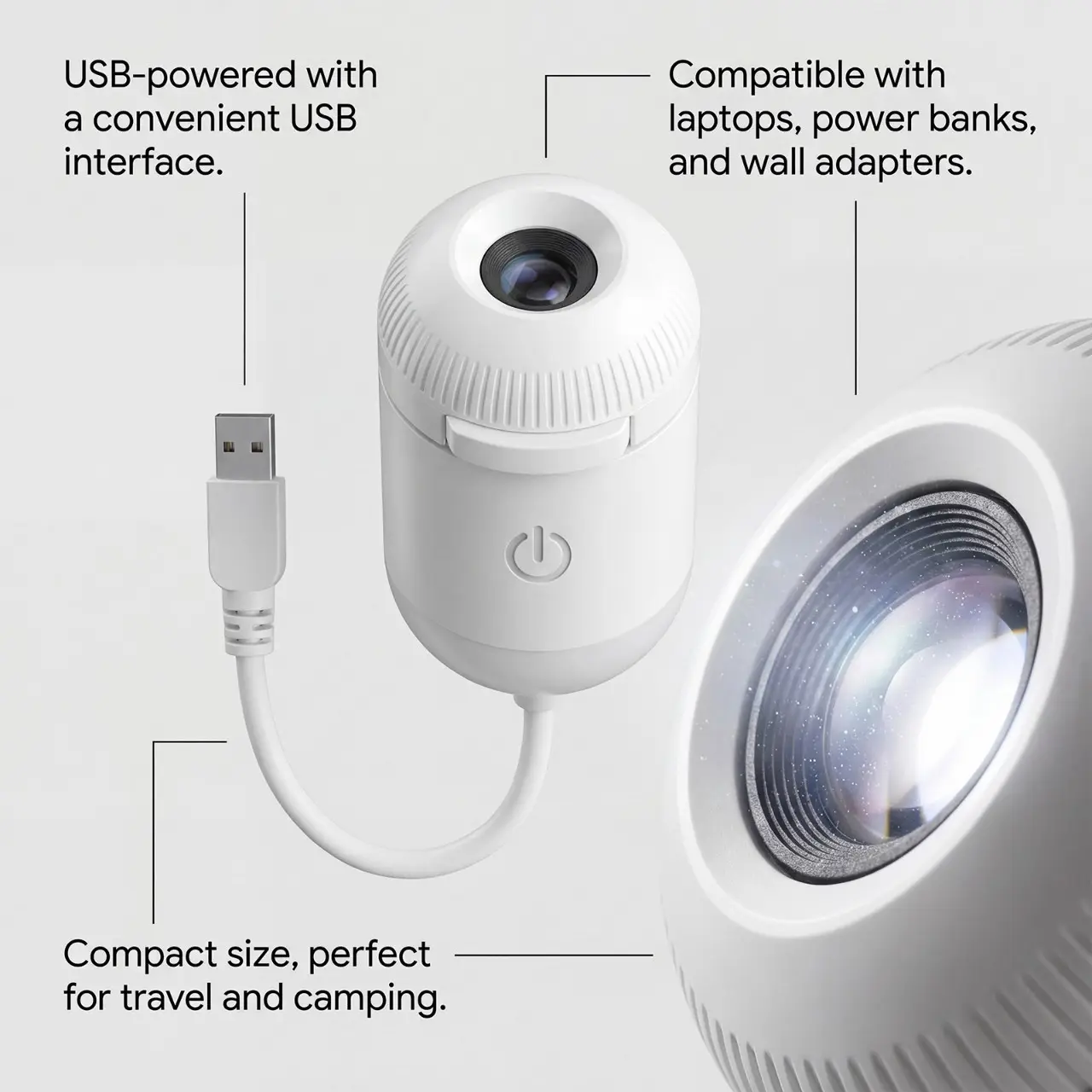 Projection Night Light - USB Powered Starry