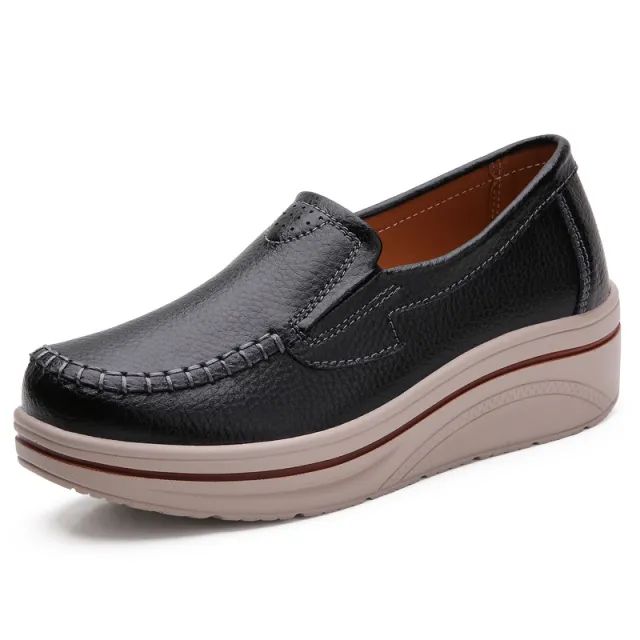 New Thick Bottom Casual Women's Shoes Black - Shop at LoveMi