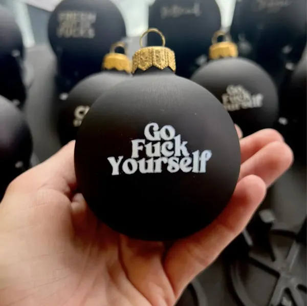 Funny Christmas Ornament Black Decorations J - Shop at LoveMi