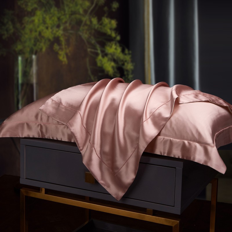 Silk Pillowcase with Embroidery