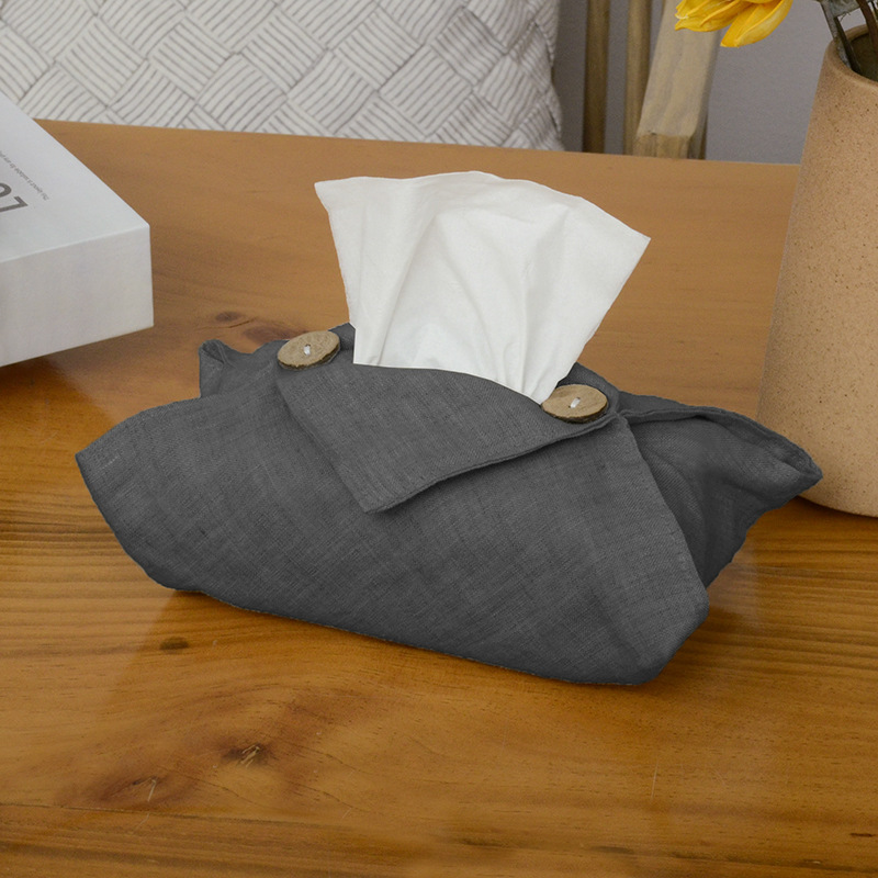 Fabric Living Room Home Car Linen Tissue Box 6