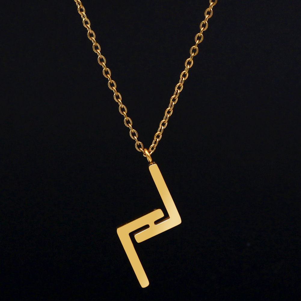 24 Runes Colorfast Ornament Niche Necklace