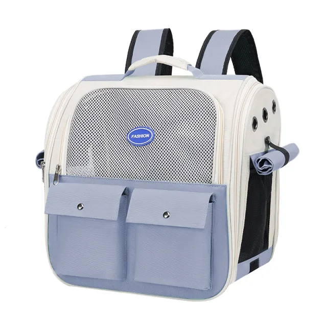 Portable Breathable Backpack For Pets Blue - Shop at LoveMi