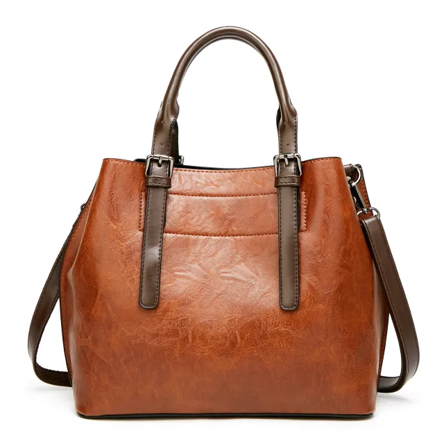 Women's Bag Korean Versatile One shoulder Crossbody Bag Women's Large Capacity Handbag Brown - Shop at LoveMi