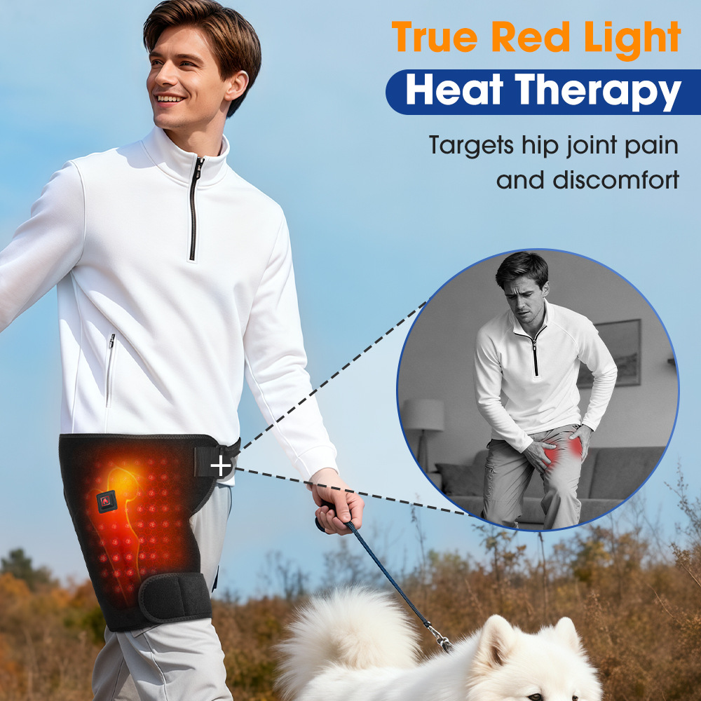 660nm Red Light Thigh Care USB-powered Heating And Massage For The Hip Area