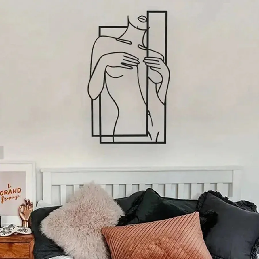 Girly Body Line Silhouette Wall Decoration – image 3