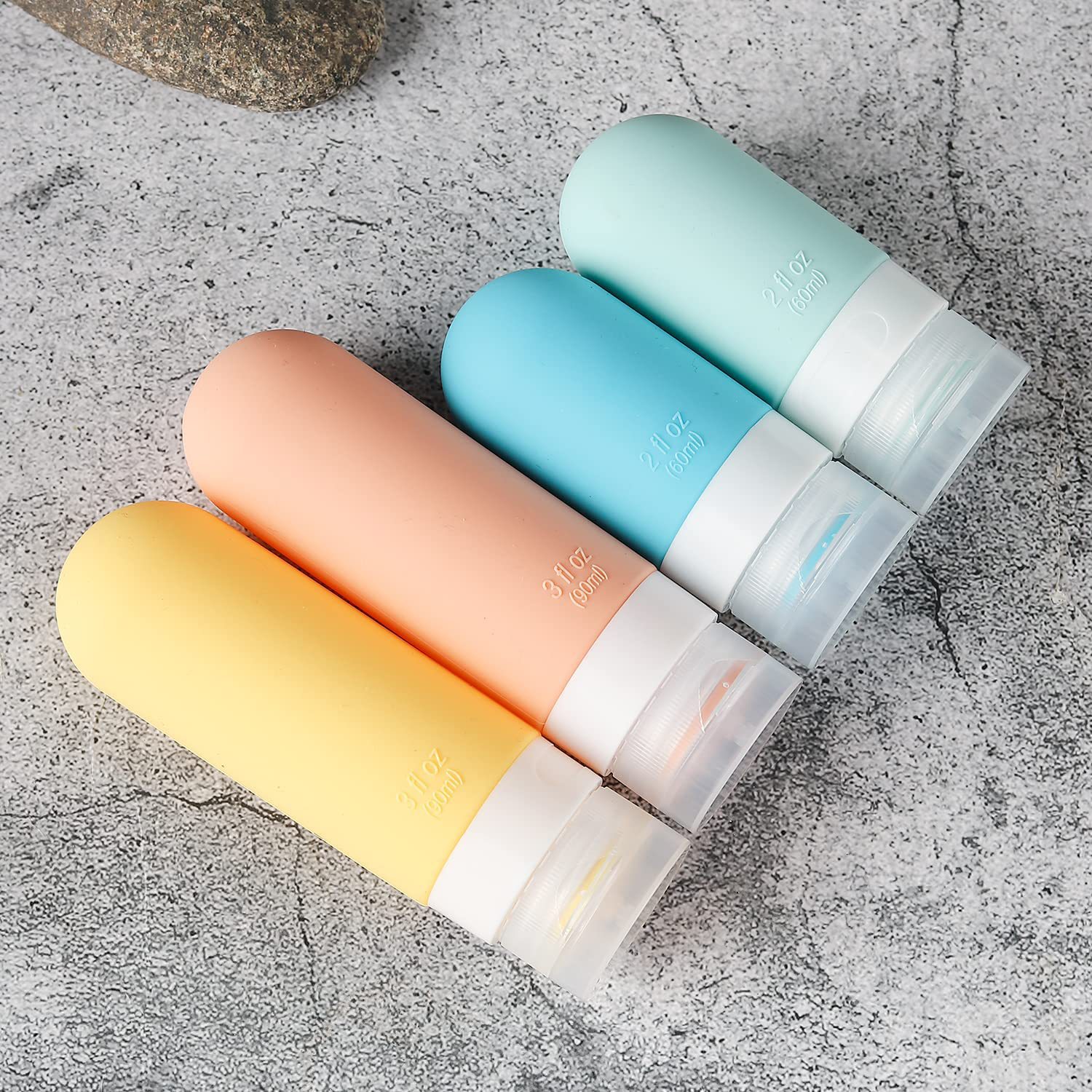 Set de flacons de voyage 16 pièces — Bouteilles silicone réutilisables 5