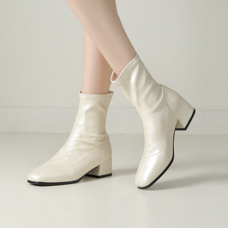 New Chinese-style Womens Shoes French- Elegance Fashion Booties