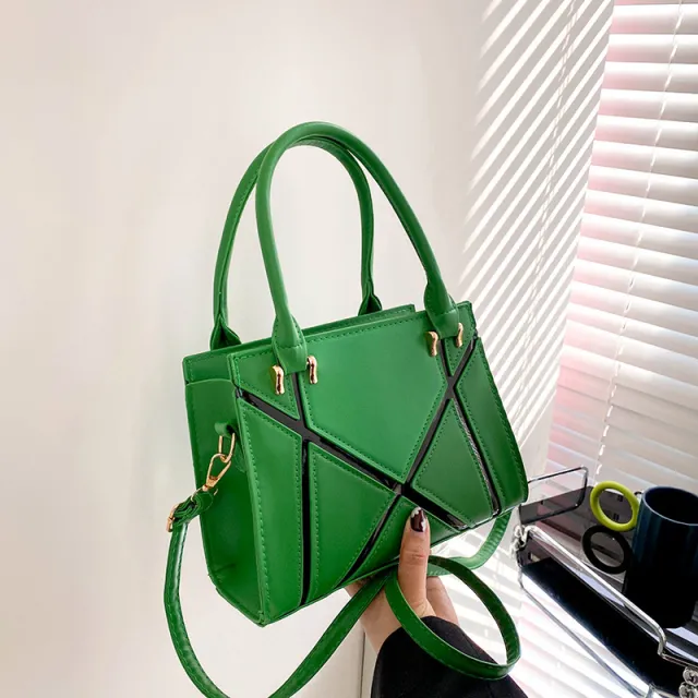 Large Capacity Casual Shoulder Portable Trendy Women Classy Tote Bag Green - Shop at LoveMi