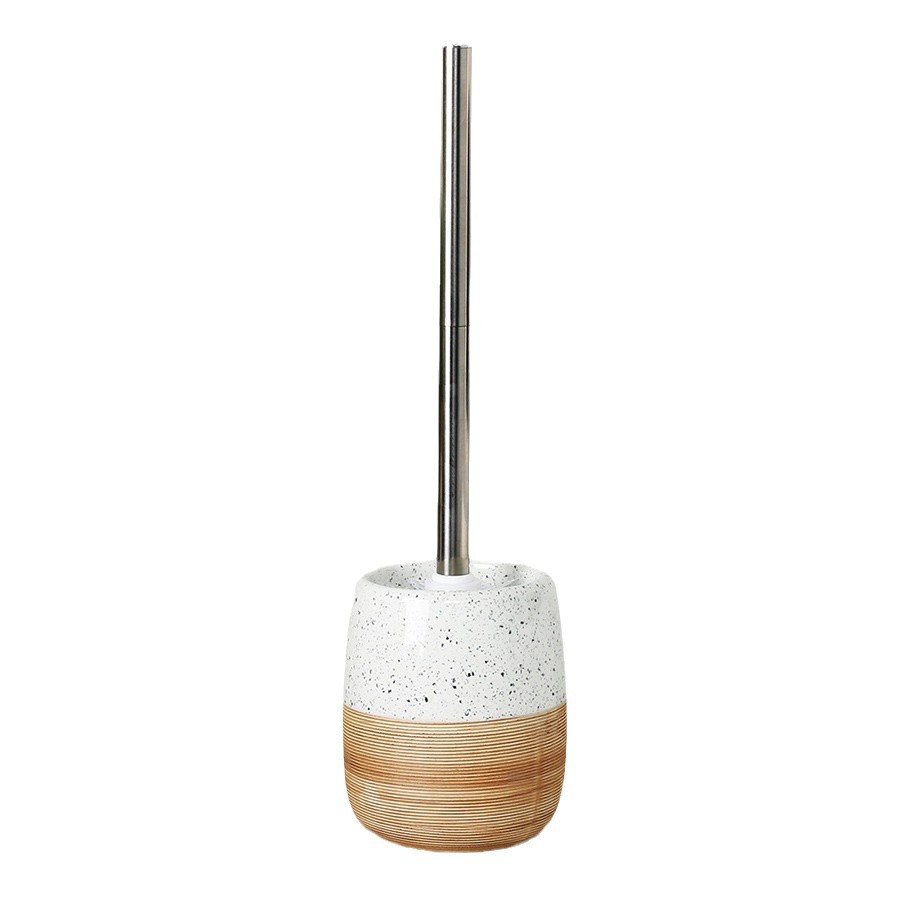 Long-handled Ceramic Toilet Brush Holder 3
