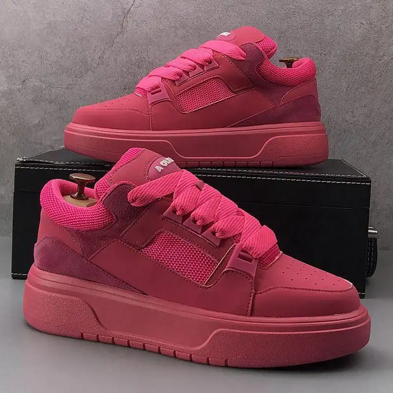 Breathable Mesh Thick-soled Height-increasing Casual Sports Sneakers