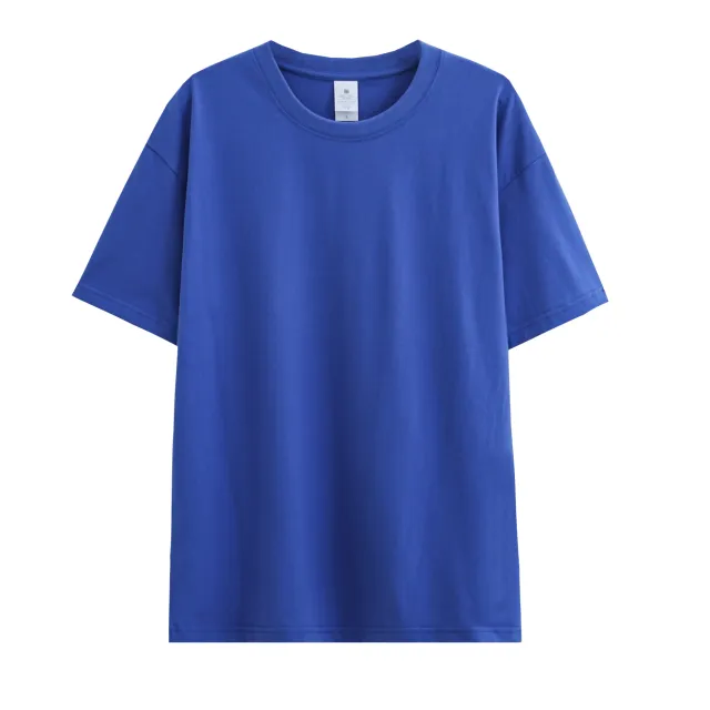 Solid Color Drop shoulder T shirt Women's Blank Shirt Kleinland L - Shop at LoveMi