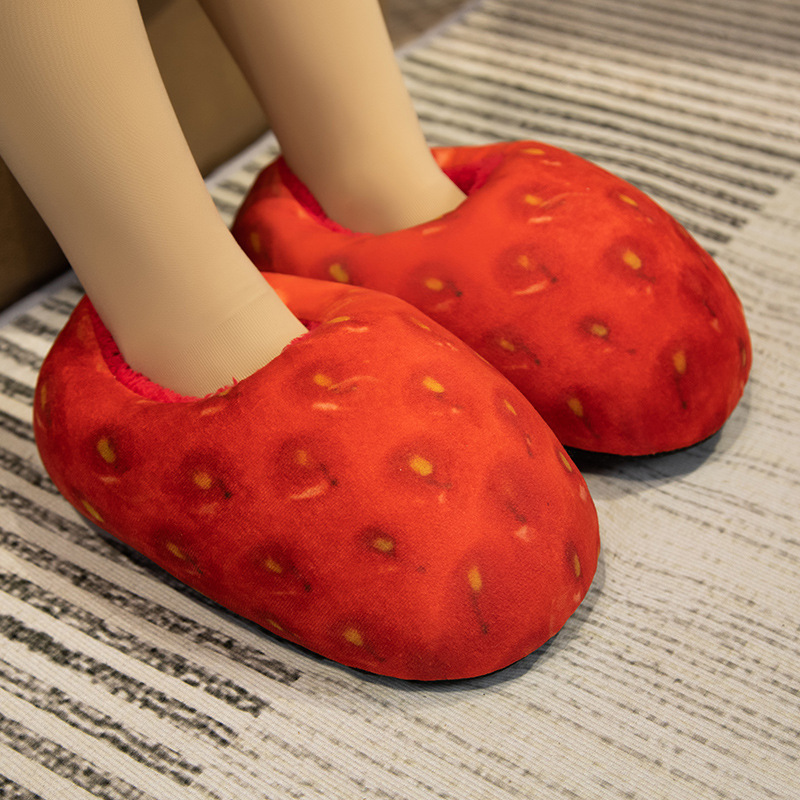 Strawberry Bread Cotton Shoes