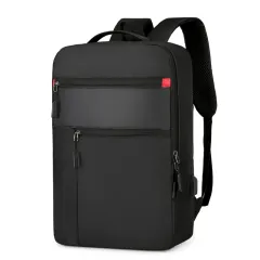 Backpack Male Student Large Capacity - Black - View 1