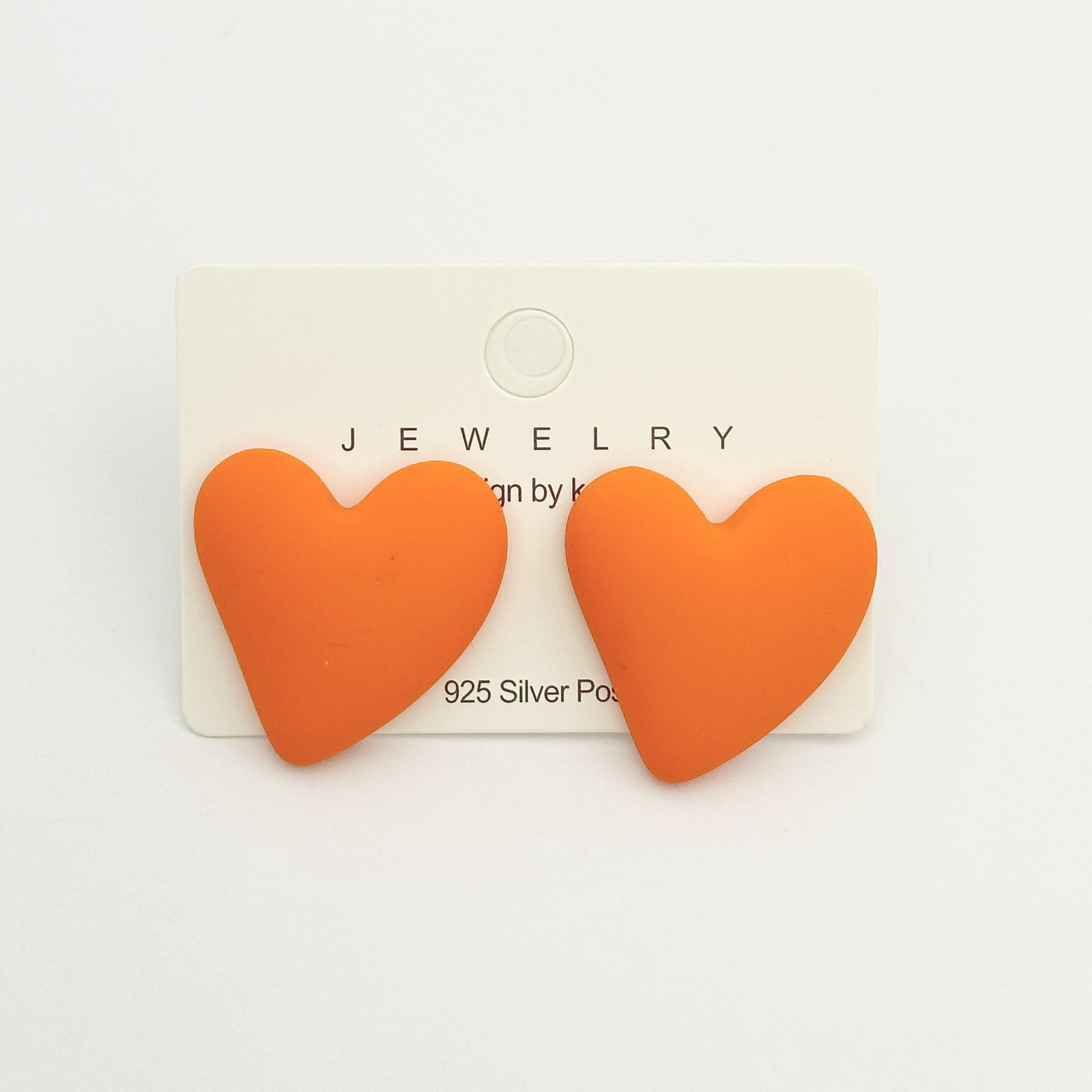 Heart-shaped Earrings Acrylic Simple Advanced